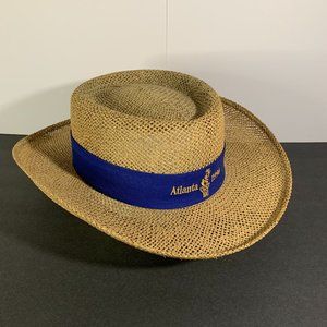 VTG 1996 Atlanta Summer Olympics Souvenir Panama Style Straw Hat Hanes